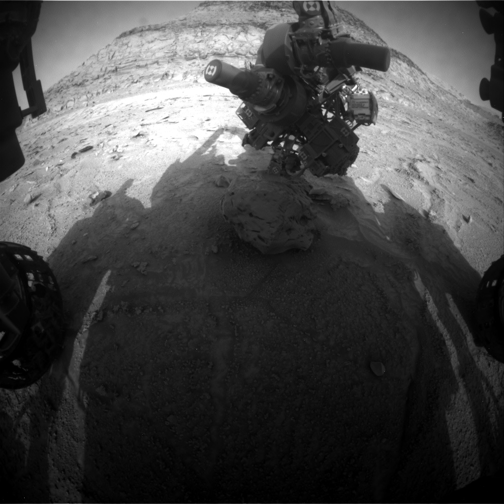 Nasa's Mars rover Curiosity acquired this image using its Front Hazard Avoidance Camera (Front Hazcam) on Sol 3725, at drive 2030, site number 99