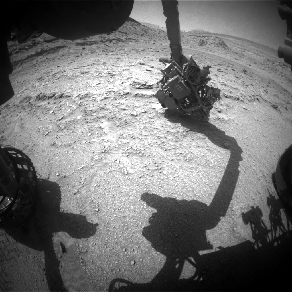 Nasa's Mars rover Curiosity acquired this image using its Front Hazard Avoidance Camera (Front Hazcam) on Sol 3728, at drive 2090, site number 99