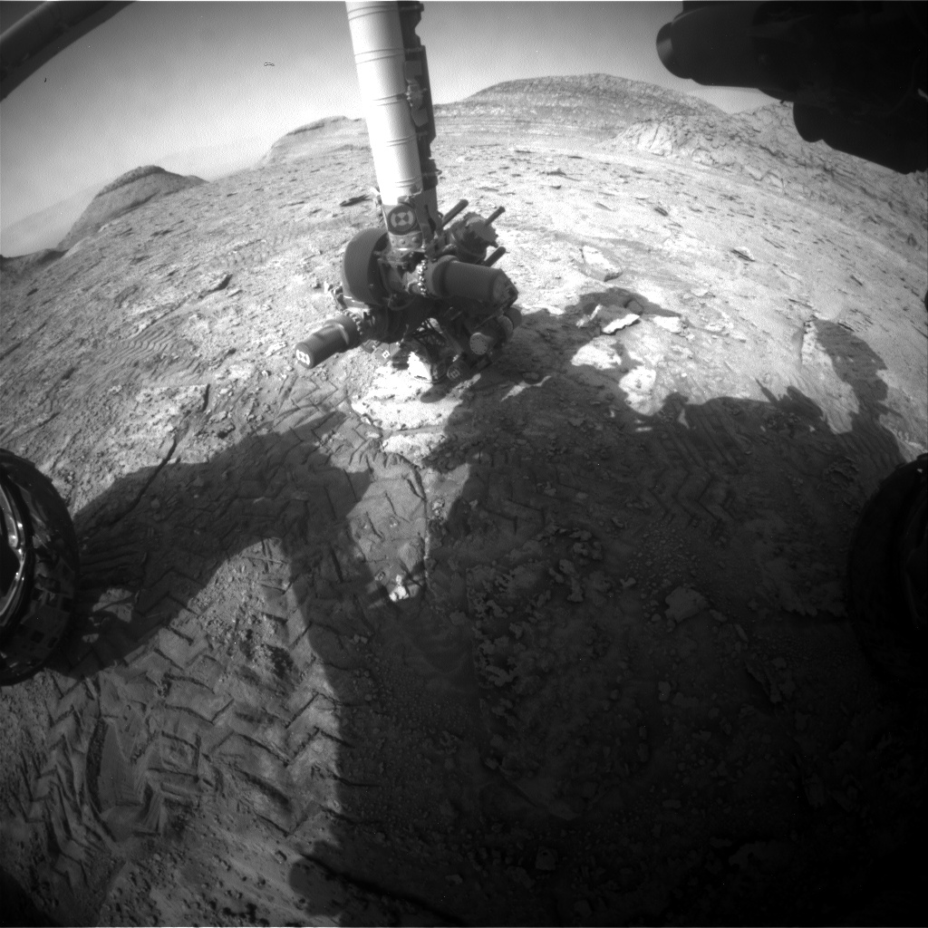Nasa's Mars rover Curiosity acquired this image using its Front Hazard Avoidance Camera (Front Hazcam) on Sol 3737, at drive 84, site number 100