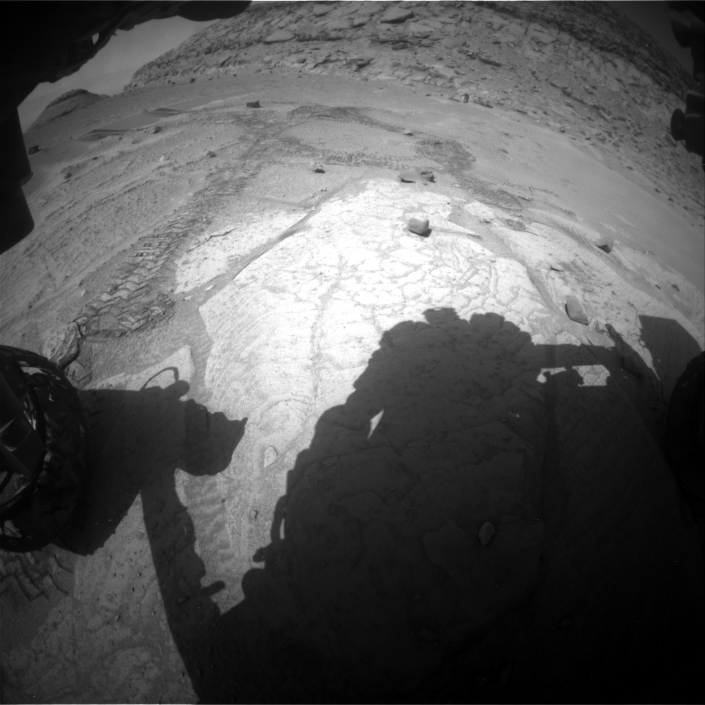 Nasa's Mars rover Curiosity acquired this image using its Front Hazard Avoidance Camera (Front Hazcam) on Sol 3749, at drive 1084, site number 100