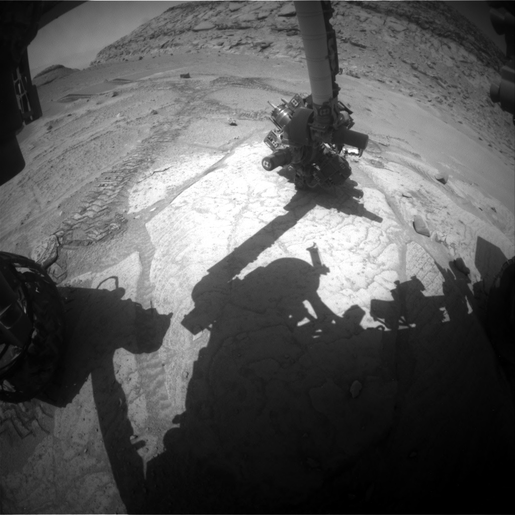 Nasa's Mars rover Curiosity acquired this image using its Front Hazard Avoidance Camera (Front Hazcam) on Sol 3750, at drive 1084, site number 100