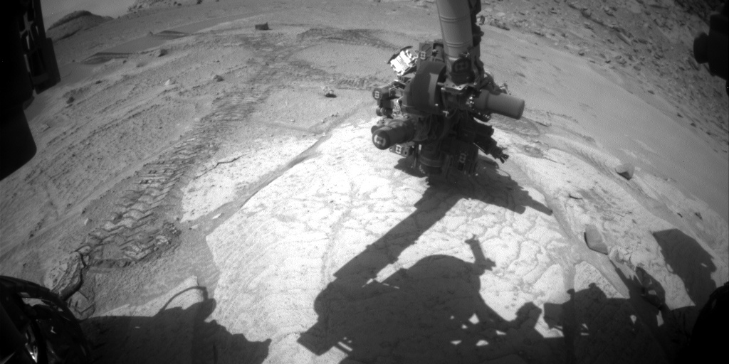 Nasa's Mars rover Curiosity acquired this image using its Front Hazard Avoidance Camera (Front Hazcam) on Sol 3750, at drive 1084, site number 100