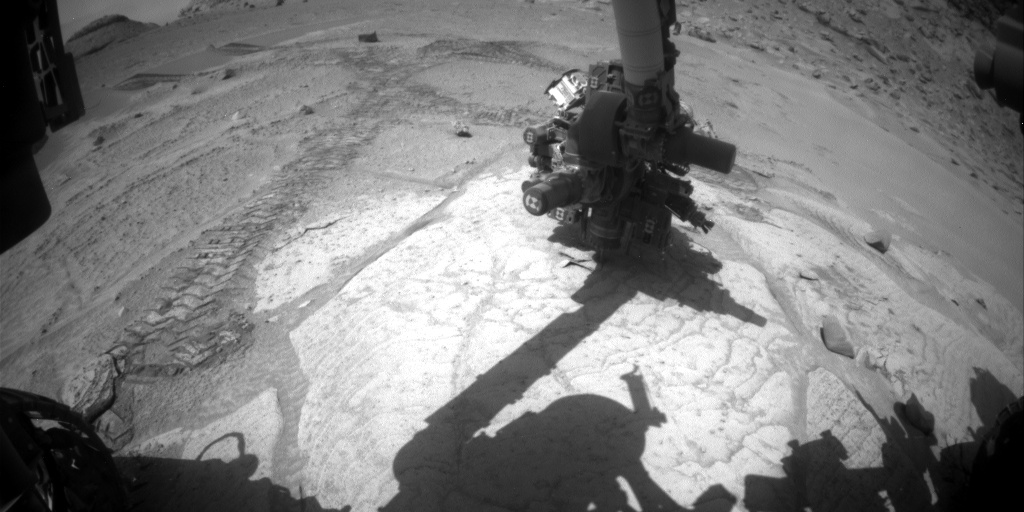 Nasa's Mars rover Curiosity acquired this image using its Front Hazard Avoidance Camera (Front Hazcam) on Sol 3752, at drive 1084, site number 100