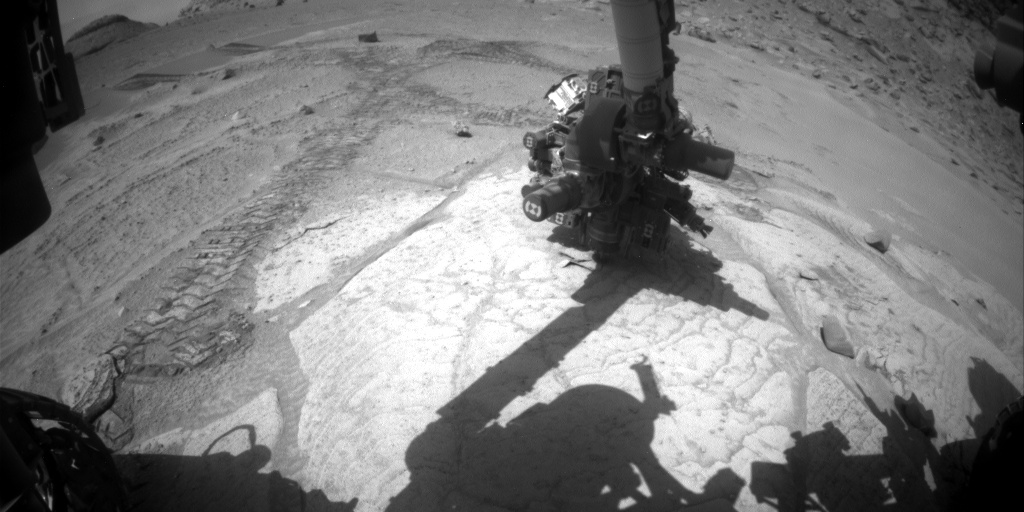Nasa's Mars rover Curiosity acquired this image using its Front Hazard Avoidance Camera (Front Hazcam) on Sol 3752, at drive 1084, site number 100