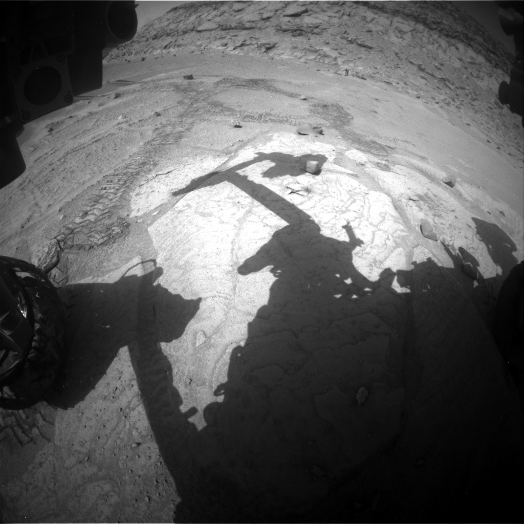 Nasa's Mars rover Curiosity acquired this image using its Front Hazard Avoidance Camera (Front Hazcam) on Sol 3753, at drive 1084, site number 100