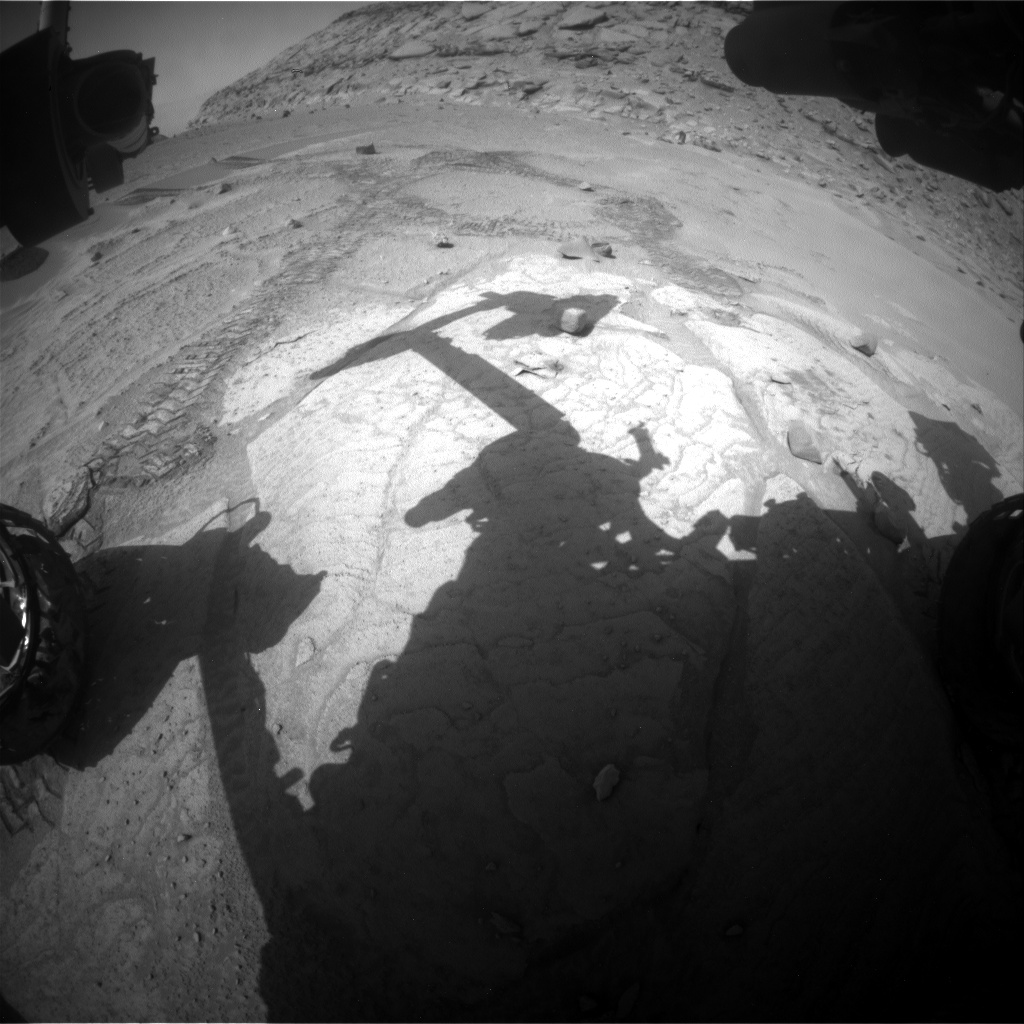 Nasa's Mars rover Curiosity acquired this image using its Front Hazard Avoidance Camera (Front Hazcam) on Sol 3755, at drive 1084, site number 100