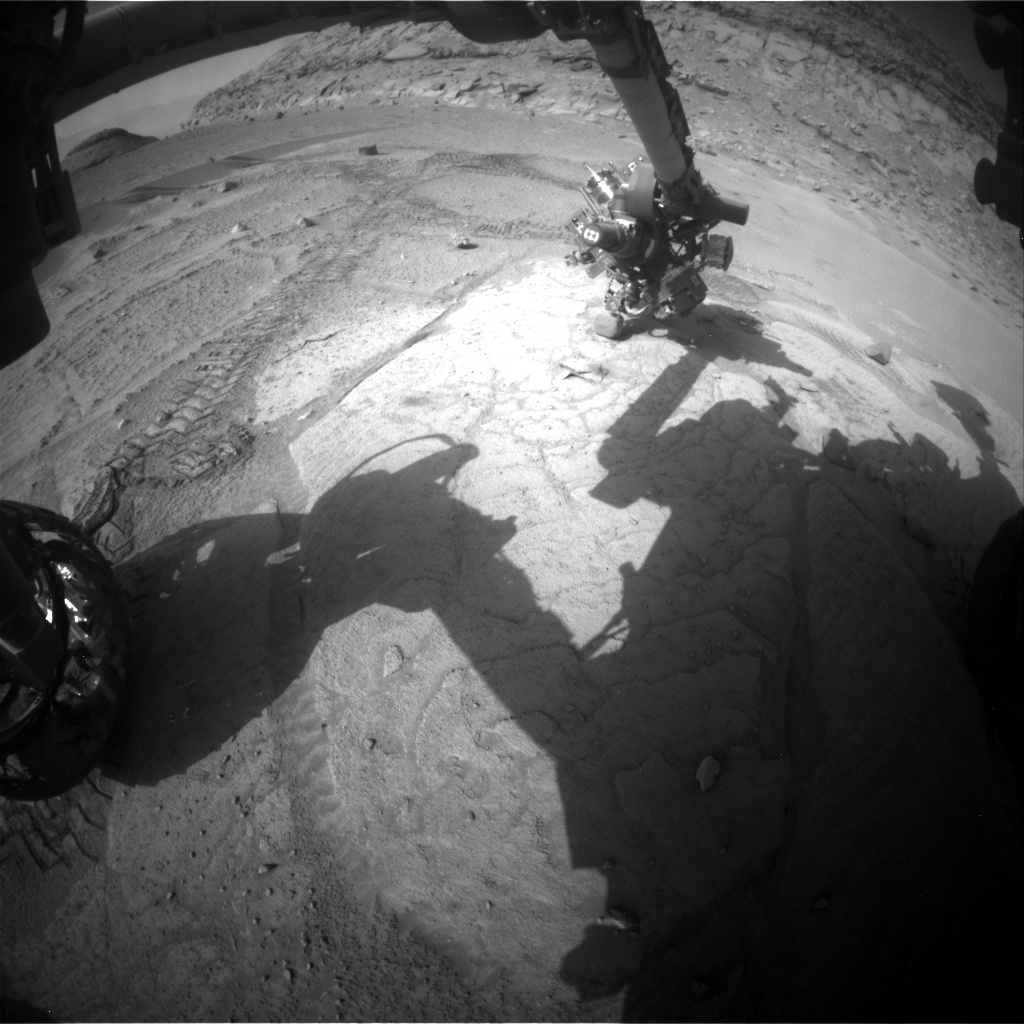 Nasa's Mars rover Curiosity acquired this image using its Front Hazard Avoidance Camera (Front Hazcam) on Sol 3769, at drive 1084, site number 100