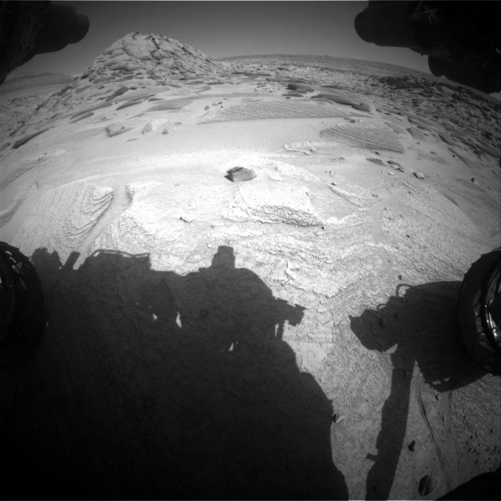 Nasa's Mars rover Curiosity acquired this image using its Front Hazard Avoidance Camera (Front Hazcam) on Sol 3774, at drive 1376, site number 100