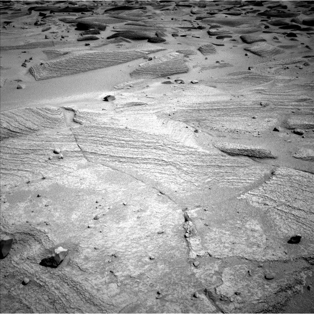 Nasa's Mars rover Curiosity acquired this image using its Left Navigation Camera on Sol 3774, at drive 1300, site number 100