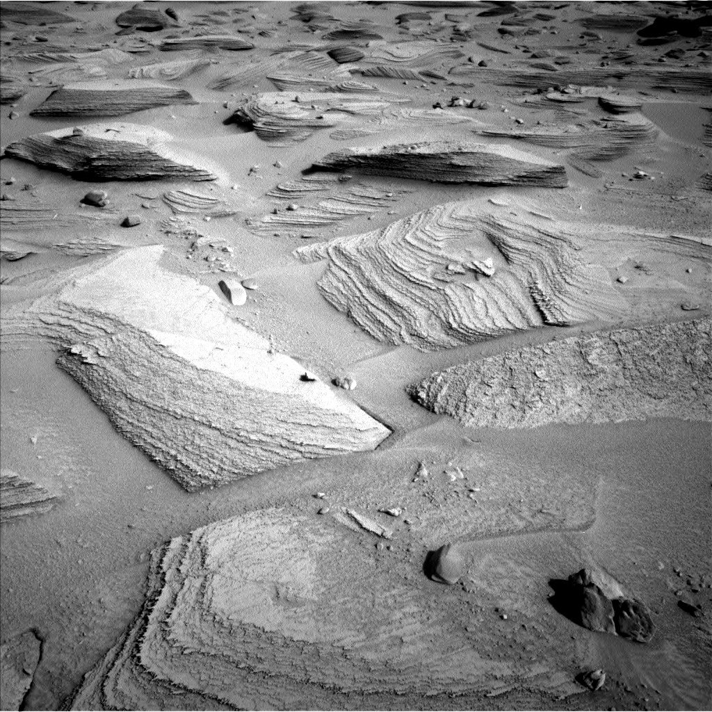 Nasa's Mars rover Curiosity acquired this image using its Left Navigation Camera on Sol 3776, at drive 1550, site number 100