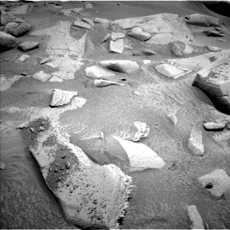 Nasa's Mars rover Curiosity acquired this image using its Left Navigation Camera on Sol 3799, at drive 2676, site number 100