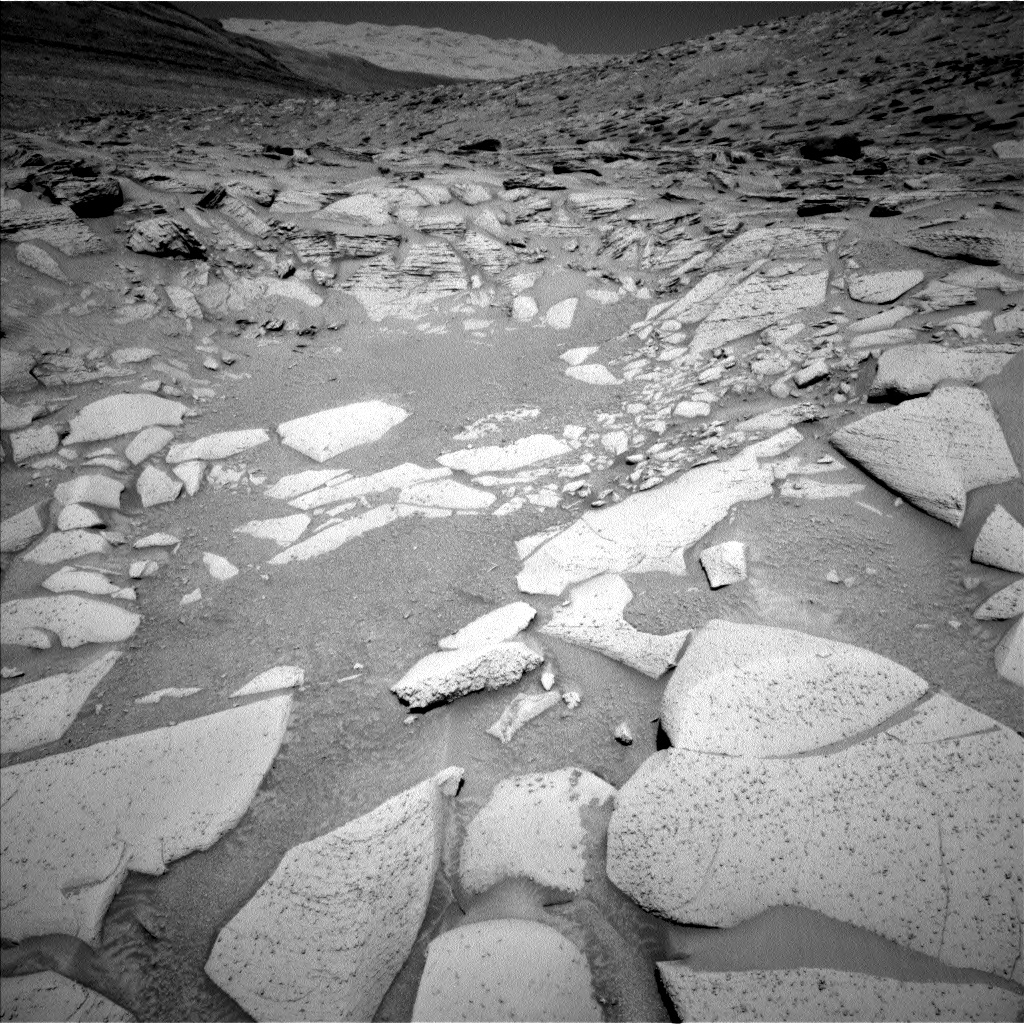 Nasa's Mars rover Curiosity acquired this image using its Left Navigation Camera on Sol 3801, at drive 2742, site number 100