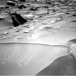 Nasa's Mars rover Curiosity acquired this image using its Right Navigation Camera on Sol 3843, at drive 1156, site number 101