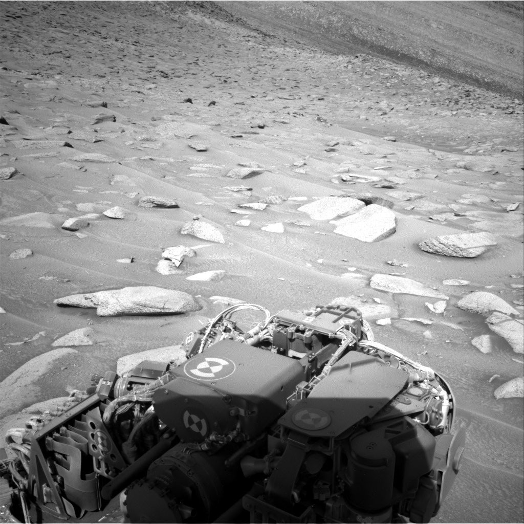 Nasa's Mars rover Curiosity acquired this image using its Right Navigation Camera on Sol 3843, at drive 1246, site number 101