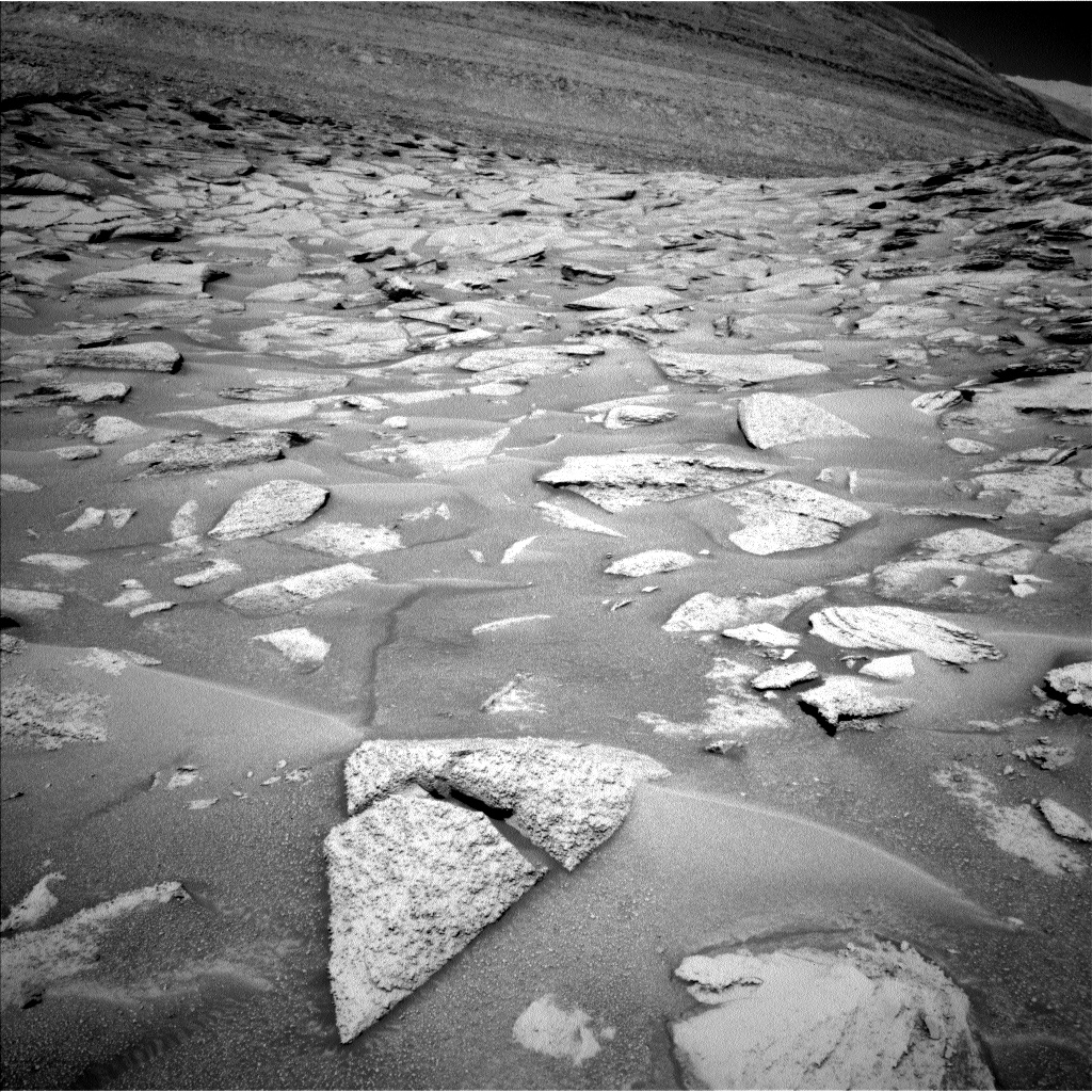 Nasa's Mars rover Curiosity acquired this image using its Left Navigation Camera on Sol 3870, at drive 0, site number 102