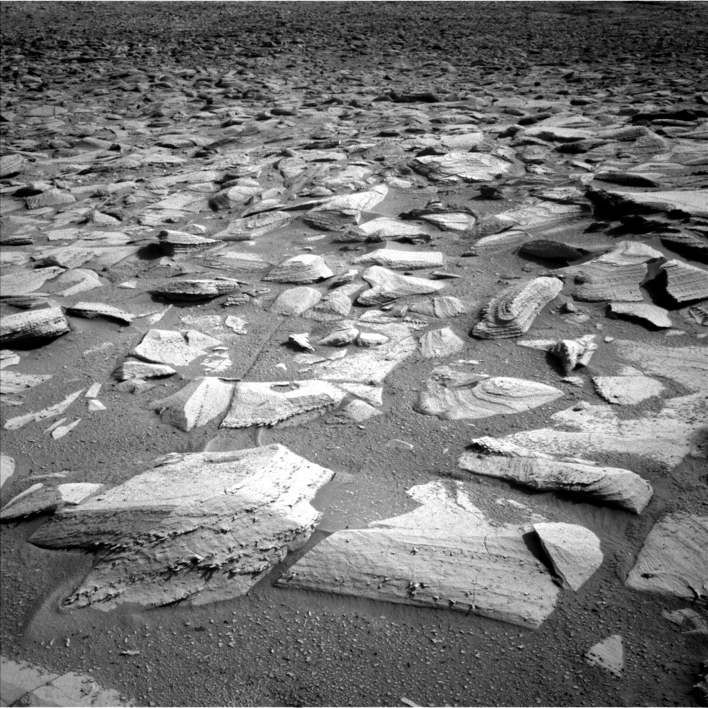 Nasa's Mars rover Curiosity acquired this image using its Left Navigation Camera on Sol 3873, at drive 492, site number 102