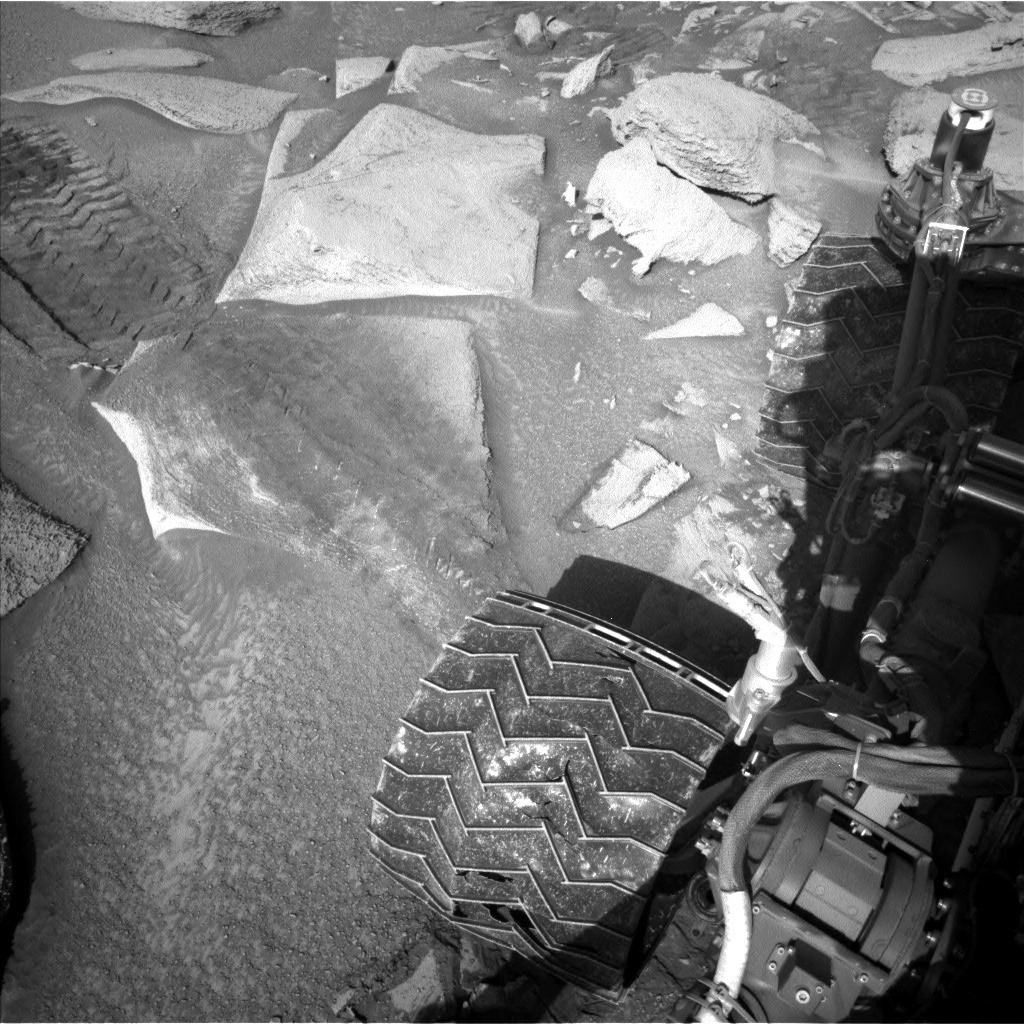 Nasa's Mars rover Curiosity acquired this image using its Left Navigation Camera on Sol 3885, at drive 1054, site number 102