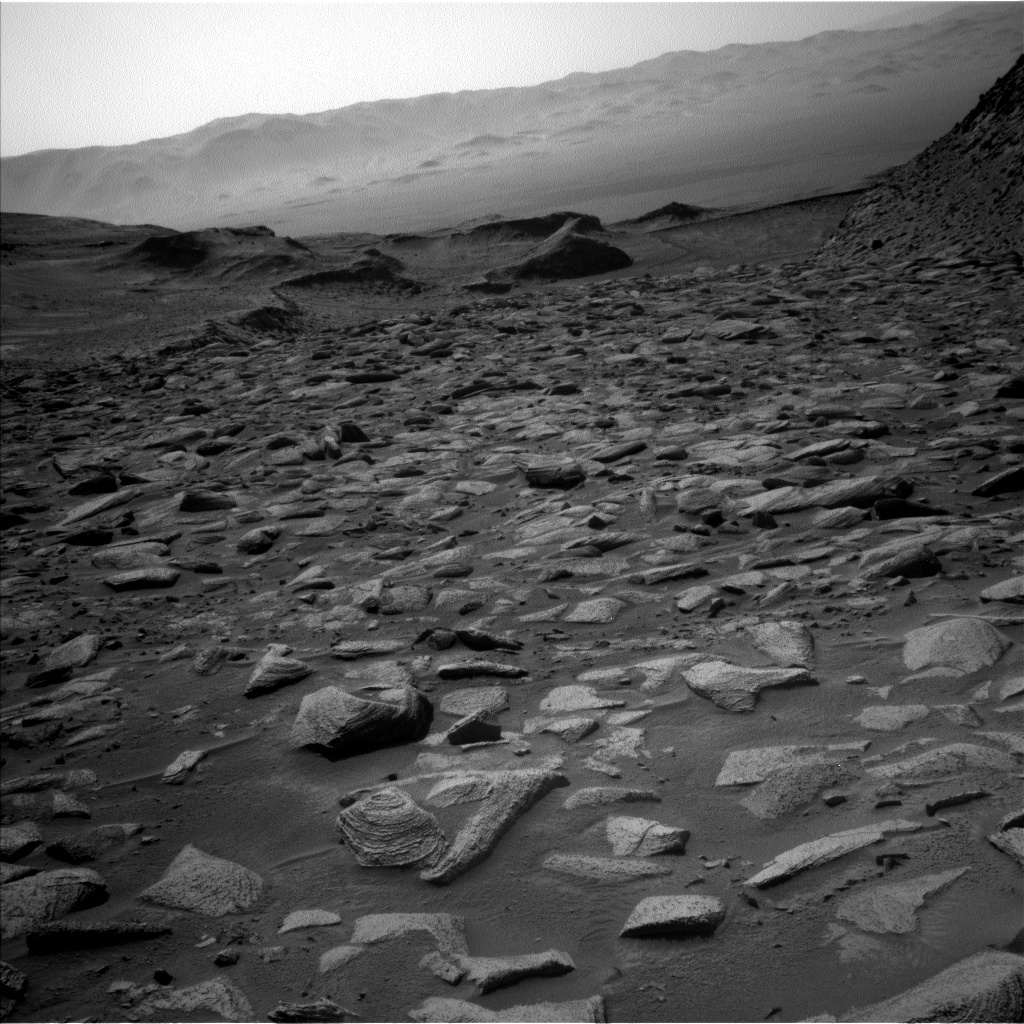 Nasa's Mars rover Curiosity acquired this image using its Left Navigation Camera on Sol 3887, at drive 1192, site number 102