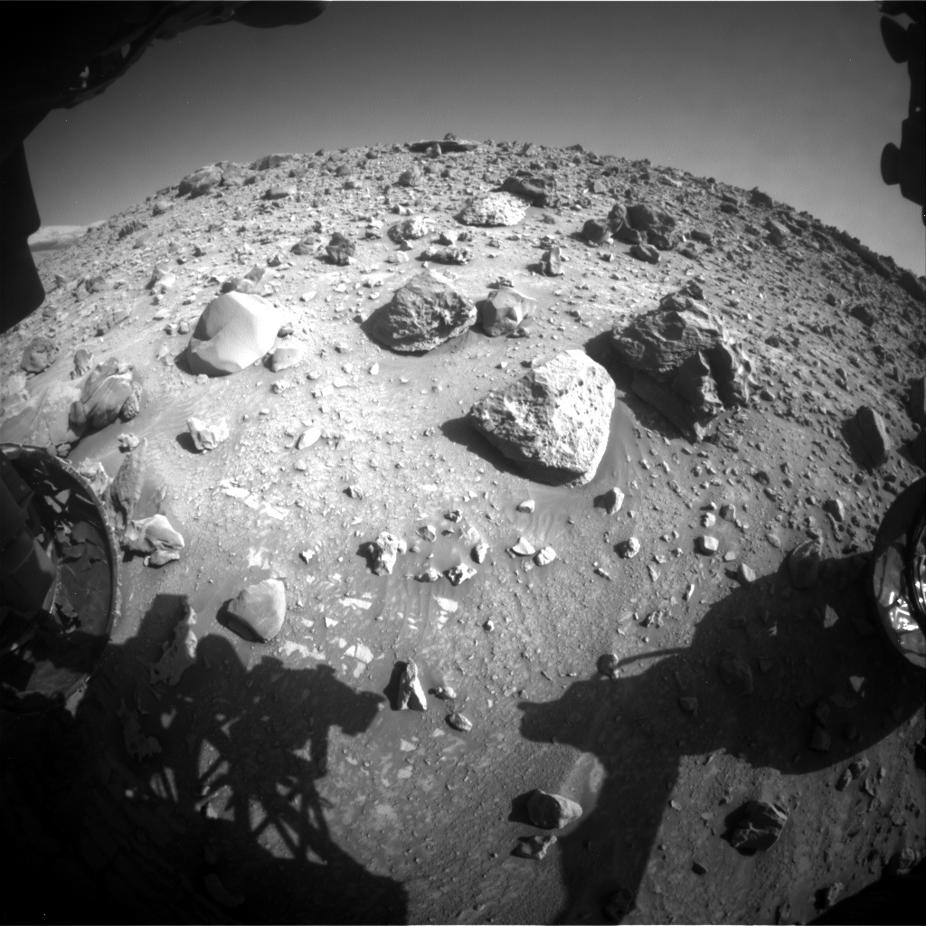 Nasa's Mars rover Curiosity acquired this image using its Front Hazard Avoidance Camera (Front Hazcam) on Sol 3928, at drive 1742, site number 103