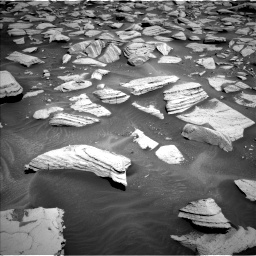 Nasa's Mars rover Curiosity acquired this image using its Left Navigation Camera on Sol 3951, at drive 802, site number 104