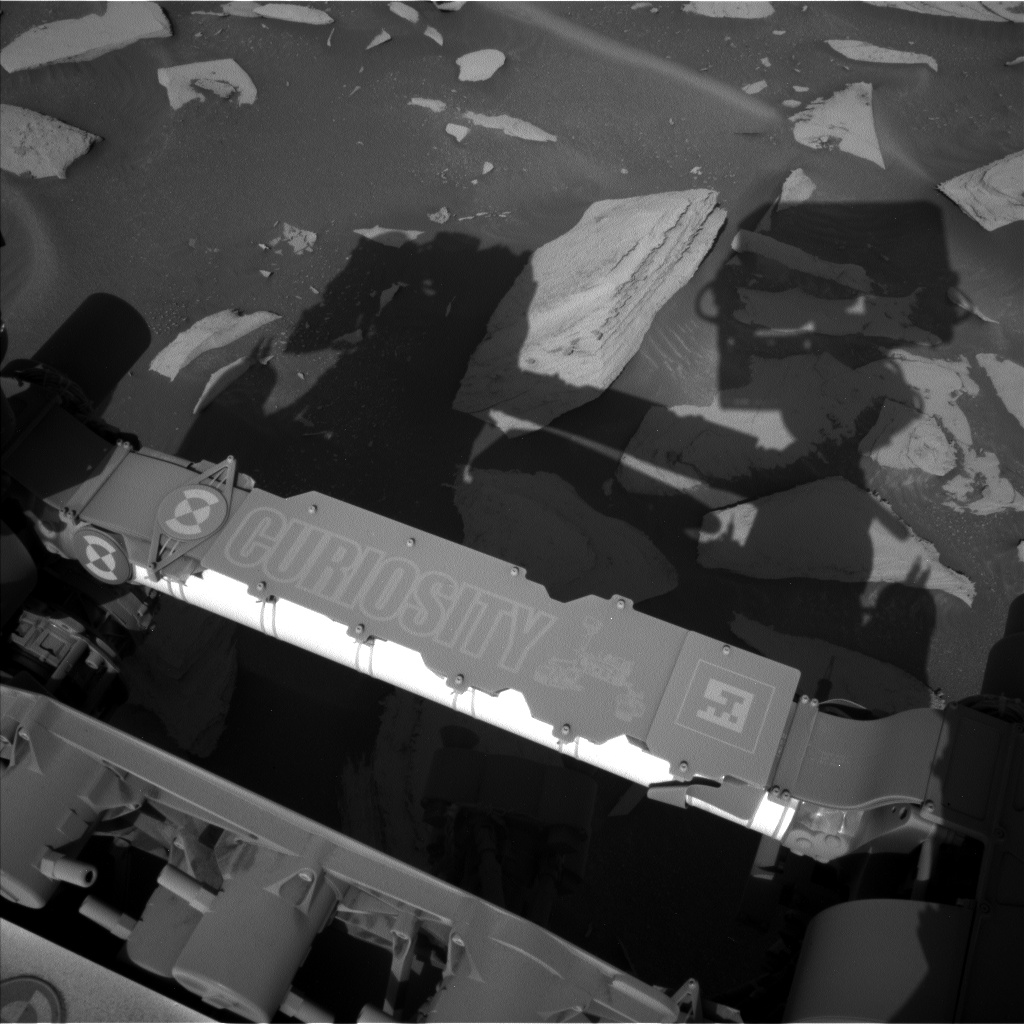 Nasa's Mars rover Curiosity acquired this image using its Left Navigation Camera on Sol 3955, at drive 892, site number 104