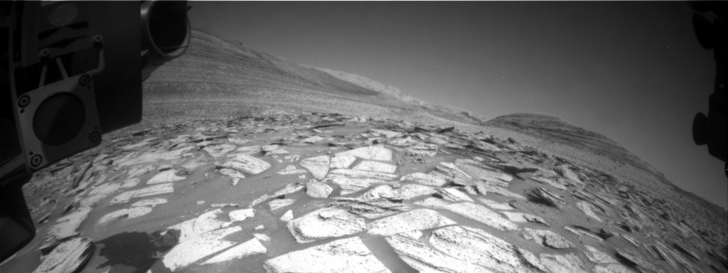 Nasa's Mars rover Curiosity acquired this image using its Front Hazard Avoidance Camera (Front Hazcam) on Sol 4016, at drive 418, site number 105