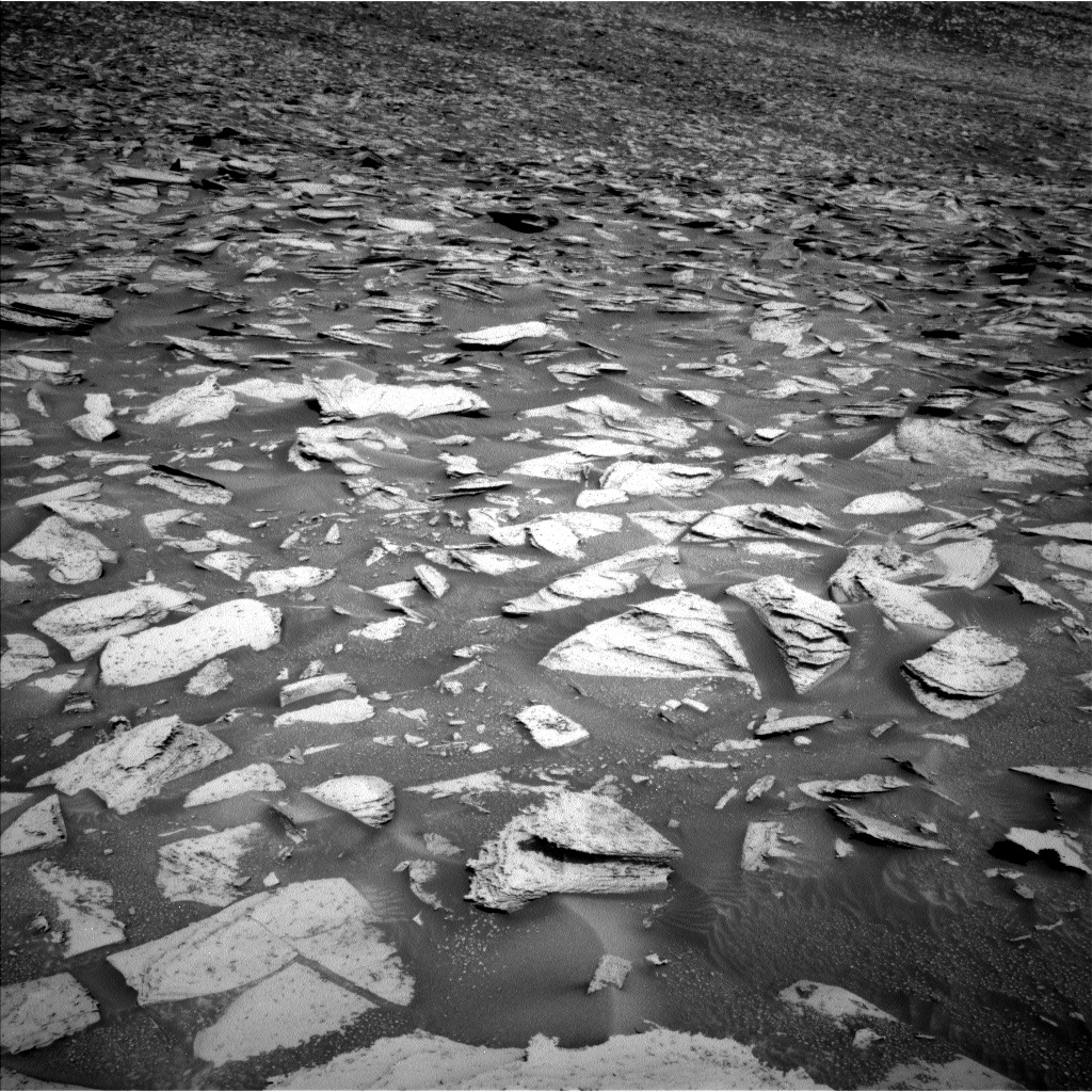 Nasa's Mars rover Curiosity acquired this image using its Left Navigation Camera on Sol 4028, at drive 490, site number 105