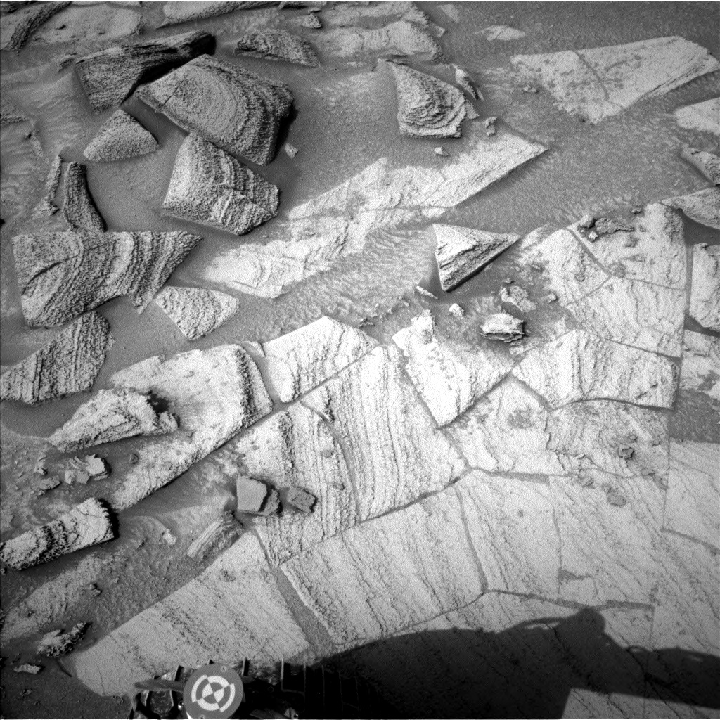Nasa's Mars rover Curiosity acquired this image using its Left Navigation Camera on Sol 4179, at drive 648, site number 107