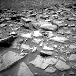 Nasa's Mars rover Curiosity acquired this image using its Left Navigation Camera on Sol 4187, at drive 1392, site number 107