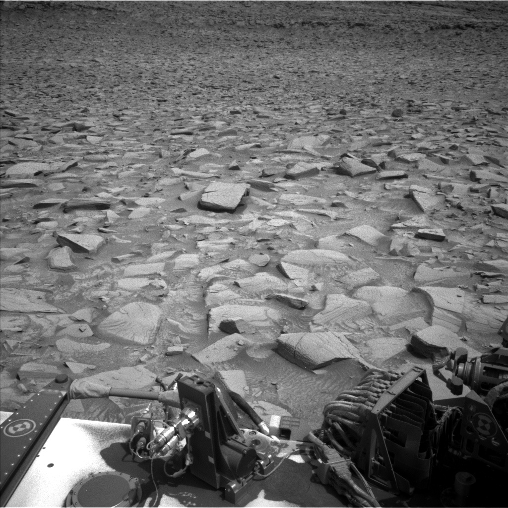 Nasa's Mars rover Curiosity acquired this image using its Left Navigation Camera on Sol 4190, at drive 1634, site number 107