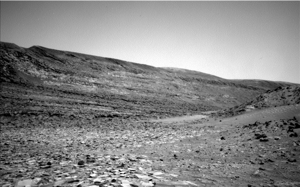 Nasa's Mars rover Curiosity acquired this image using its Left Navigation Camera on Sol 4190, at drive 1634, site number 107