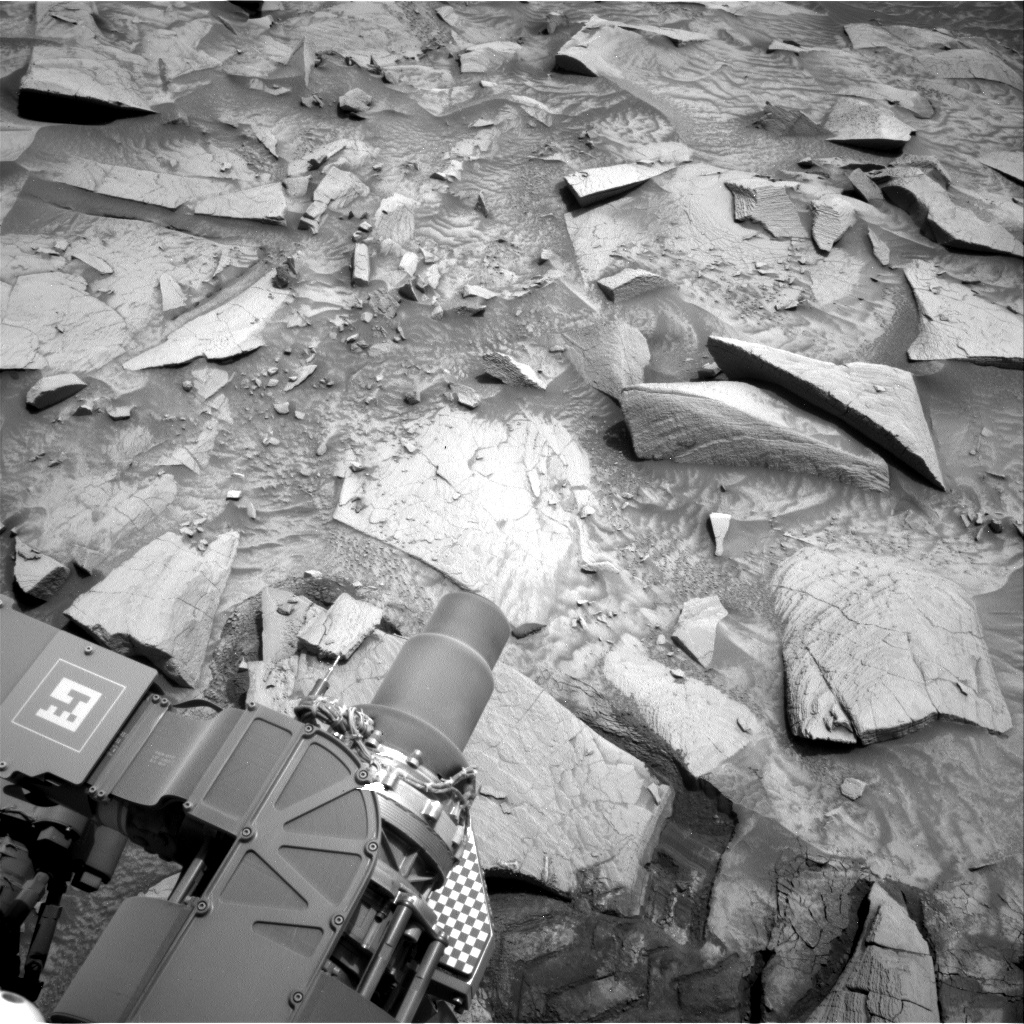 Nasa's Mars rover Curiosity acquired this image using its Right Navigation Camera on Sol 4190, at drive 1634, site number 107