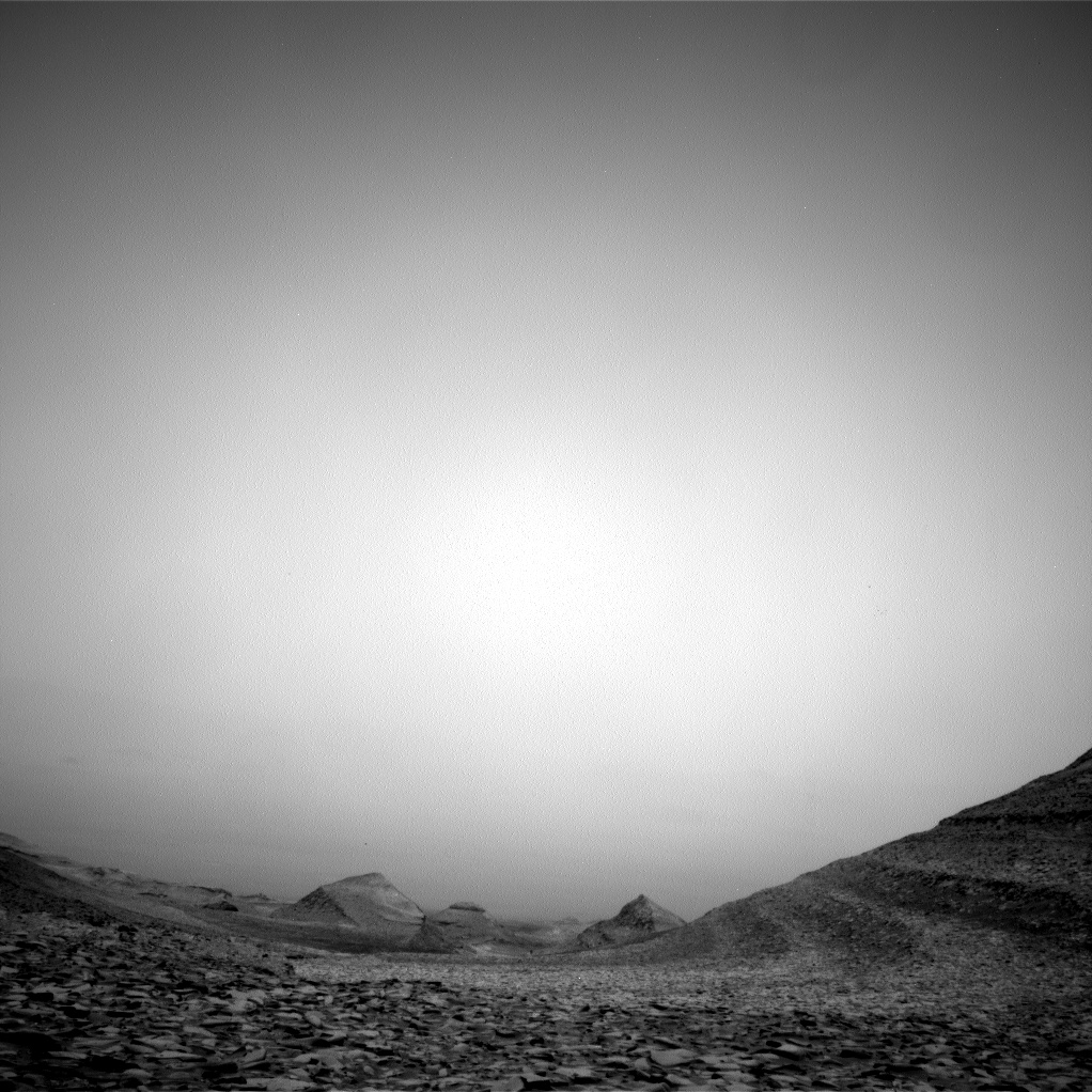 Nasa's Mars rover Curiosity acquired this image using its Right Navigation Camera on Sol 4196, at drive 2054, site number 107