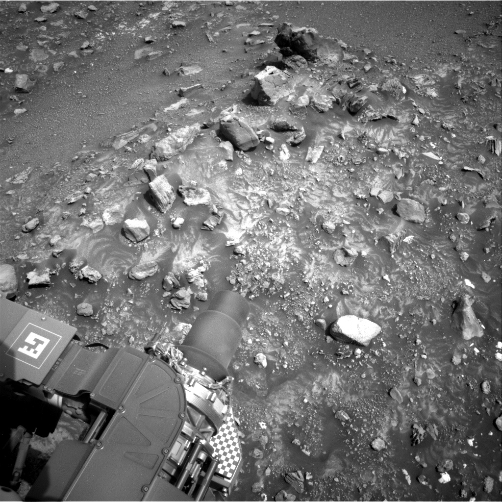 Nasa's Mars rover Curiosity acquired this image using its Right Navigation Camera on Sol 4314, at drive 498, site number 109