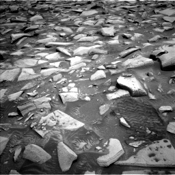 Nasa's Mars rover Curiosity acquired this image using its Left Navigation Camera on Sol 4343, at drive 522, site number 110