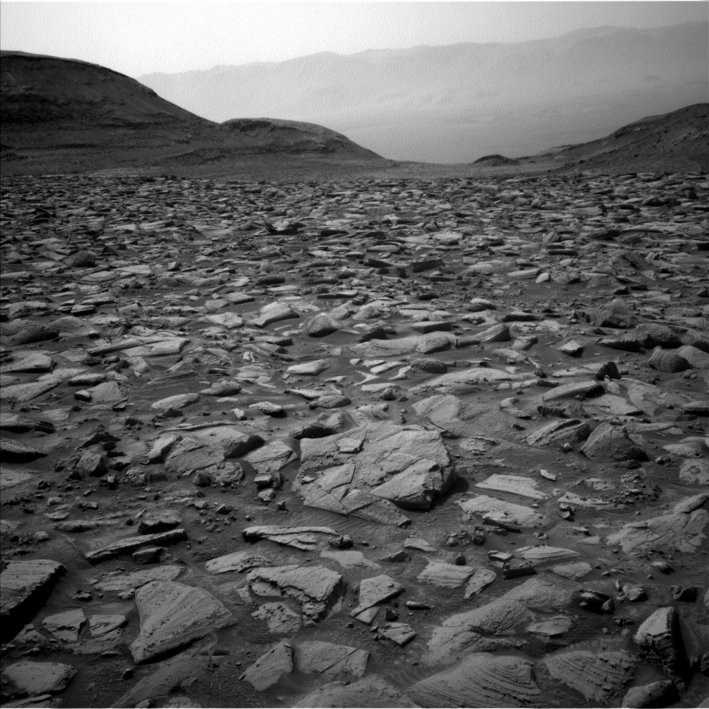 Nasa's Mars rover Curiosity acquired this image using its Left Navigation Camera on Sol 4350, at drive 862, site number 110