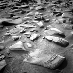 Nasa's Mars rover Curiosity acquired this image using its Left Navigation Camera on Sol 4493, at drive 1794, site number 114