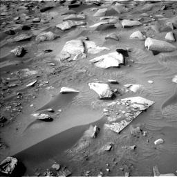 Nasa's Mars rover Curiosity acquired this image using its Left Navigation Camera on Sol 4503, at drive 2472, site number 114