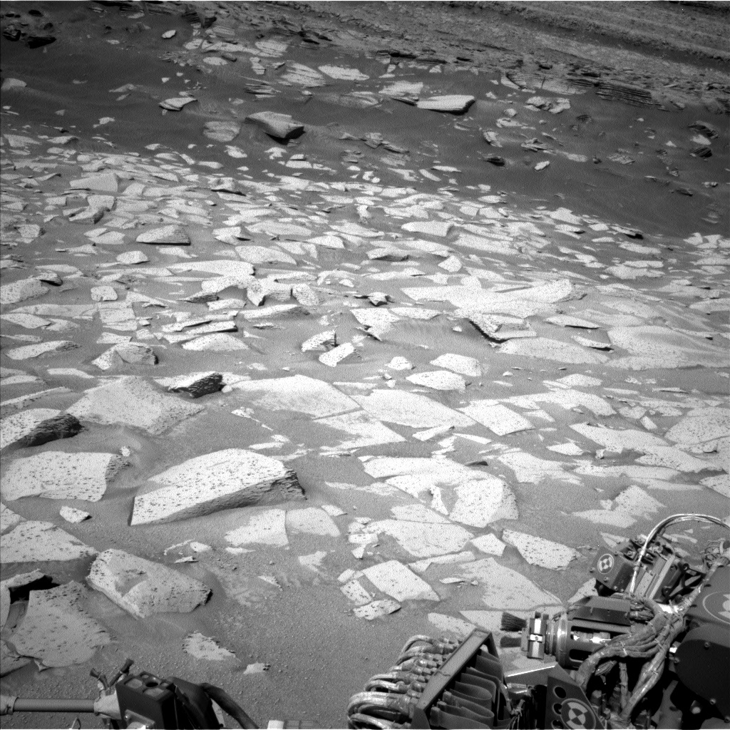 Nasa's Mars rover Curiosity acquired this image using its Left Navigation Camera on Sol 4510, at drive 816, site number 115
