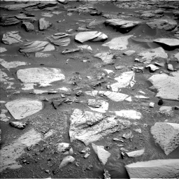 Nasa's Mars rover Curiosity acquired this image using its Left Navigation Camera on Sol 4516, at drive 1386, site number 115