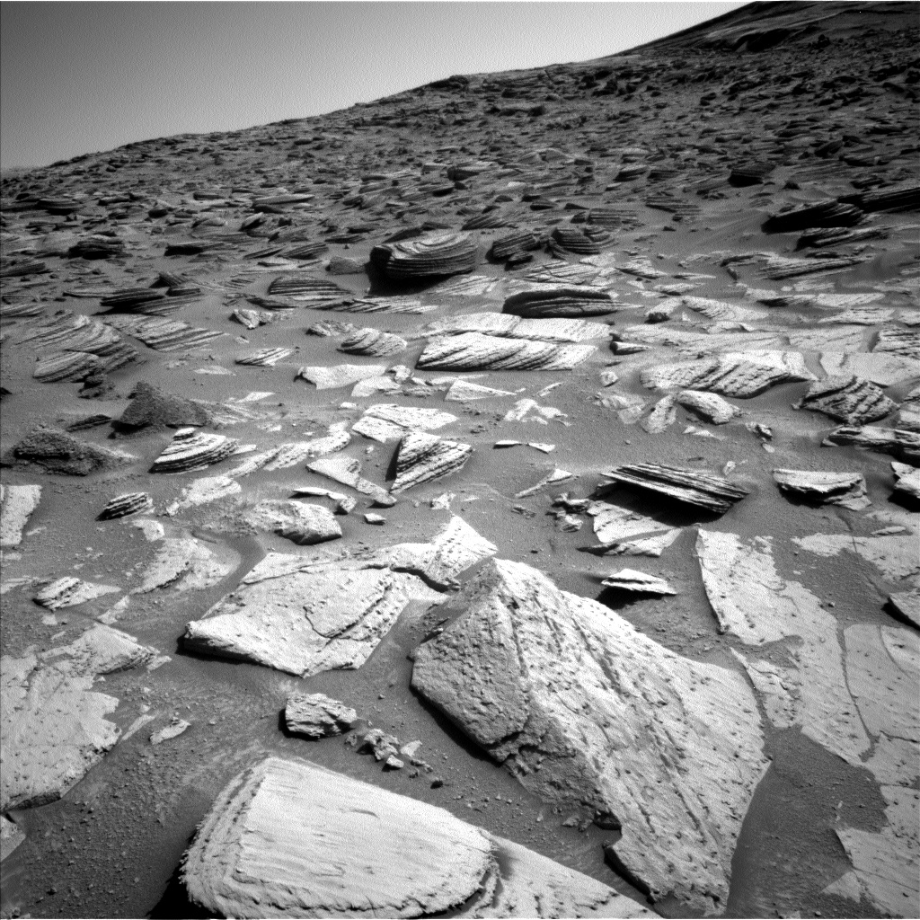 Nasa's Mars rover Curiosity acquired this image using its Left Navigation Camera on Sol 4516, at drive 1458, site number 115