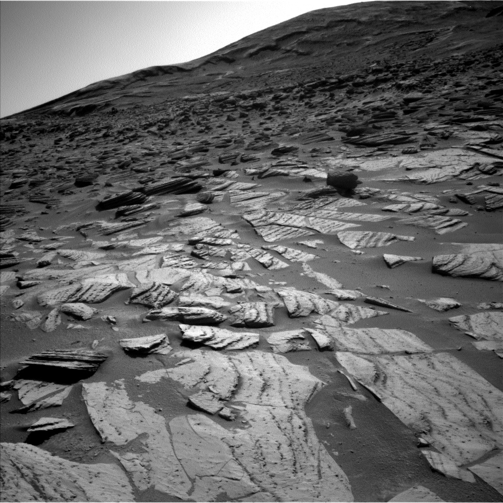 Nasa's Mars rover Curiosity acquired this image using its Left Navigation Camera on Sol 4516, at drive 1458, site number 115