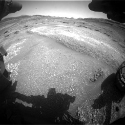 Nasa's Mars rover Curiosity acquired this image using its Front Hazard Avoidance Camera (Front Hazcam) on Sol 4950, at drive 912, site number 123