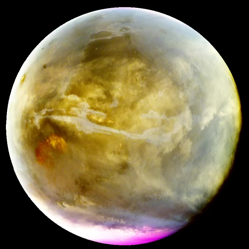 Watch video for Ultraviolet Mars Reveals Cloud Formation