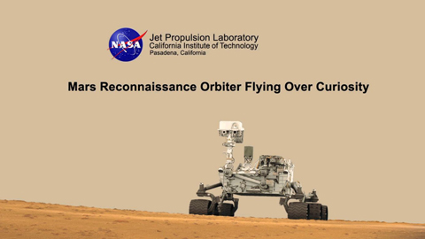 Watch video for Mars Reconnaissance Orbiter Flying Over Mars