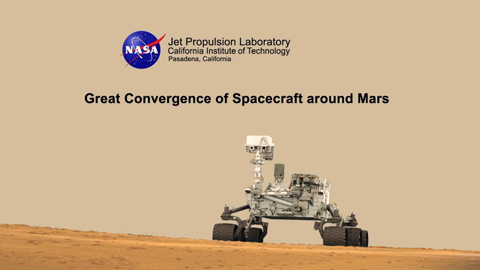 Watch video for Great Convergence of Spacecraft around Mars