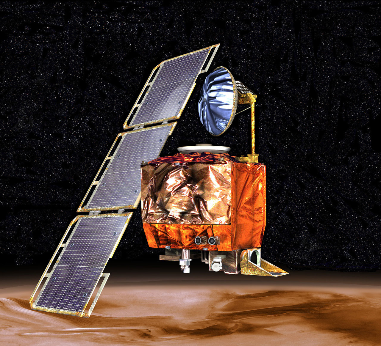 Artist's concept of Mars Climate Orbiter