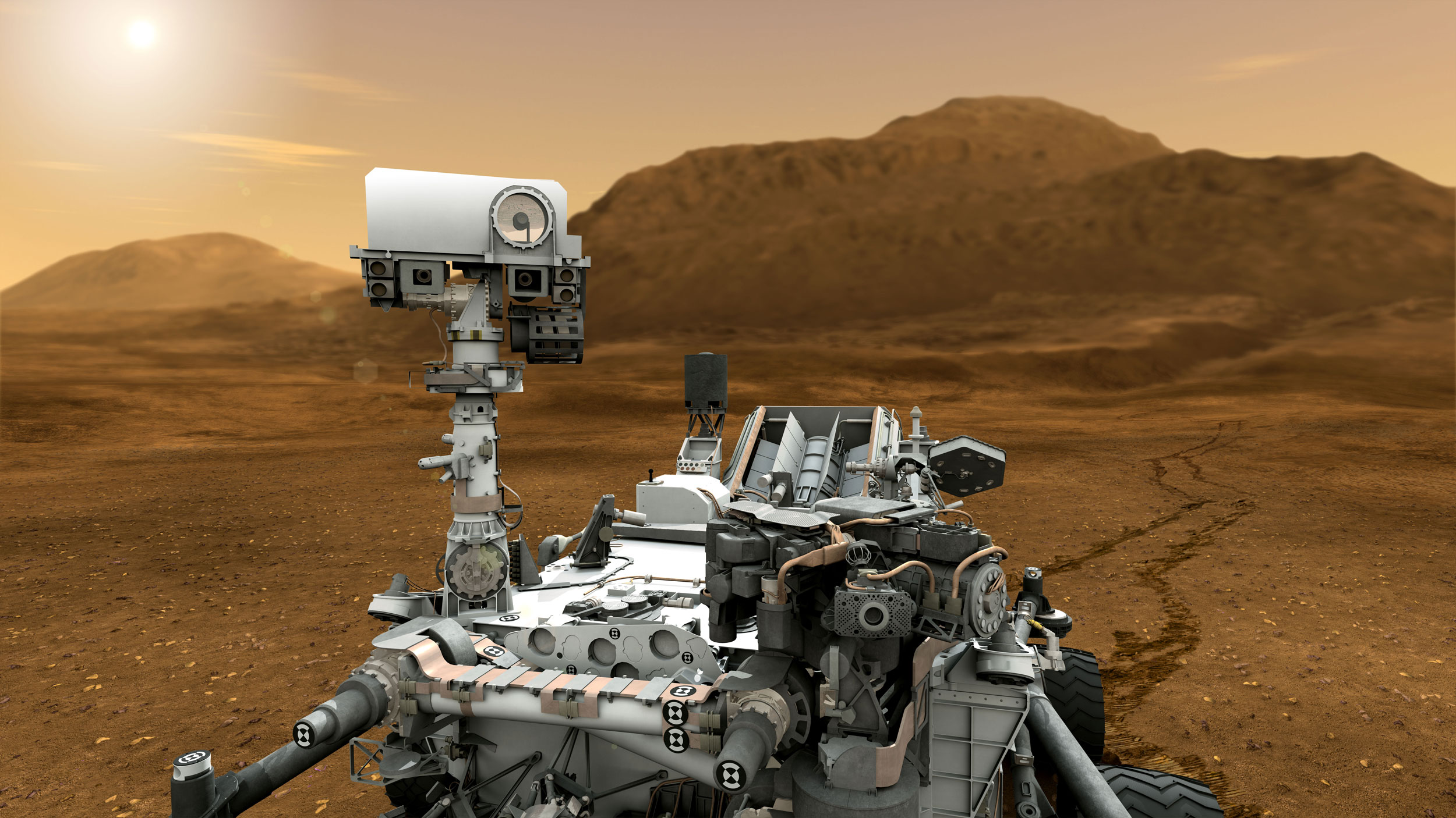 Mars Rover Curiosity In Artist s Concept Close up NASA Mars Exploration
