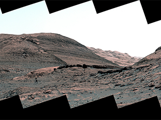 Curiosity's View of Sulfate-Bearing Region and Streambed Rocks