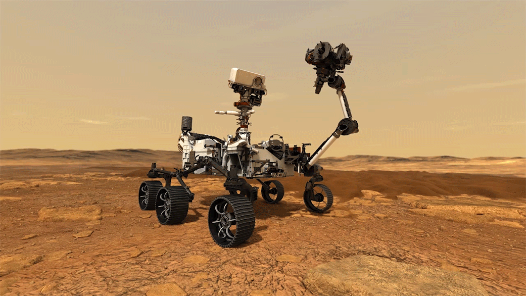 Mars 2020 Rover Collecting Samples